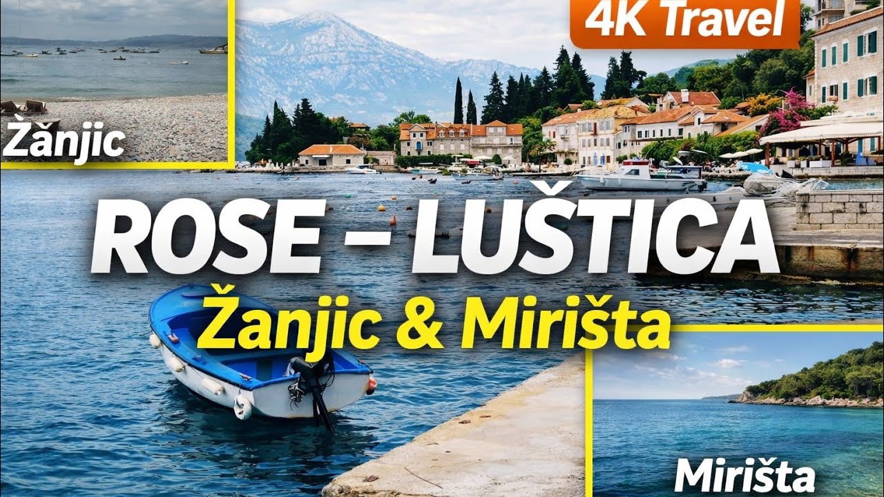 NAJLEPŠA PLAŽA - Luštica - Mirišta | Žanjice | Rose | Plavi Horizonti - 4k - eng sub- Crna Gora
