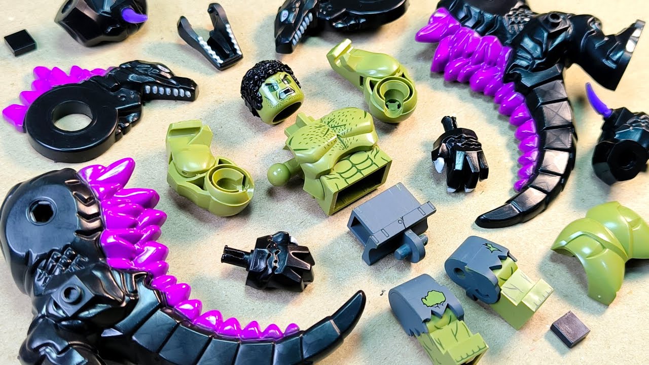 lego hulk | hulk vs godzilla | minifigures lego unofficial 