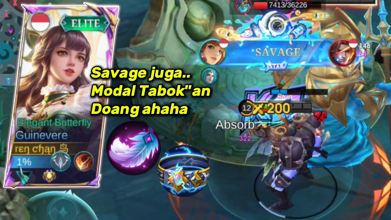 Savage juga akhirnya pake build ini, modal pukul2 tampar hhhh - Mobile Legends