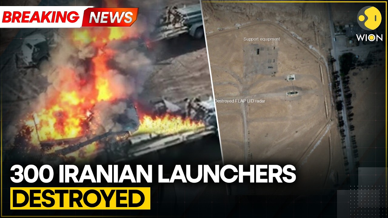 Israel-Iran War: Israel Says 300 Iranian Missile Launchers Destroyed | WION BREAKING