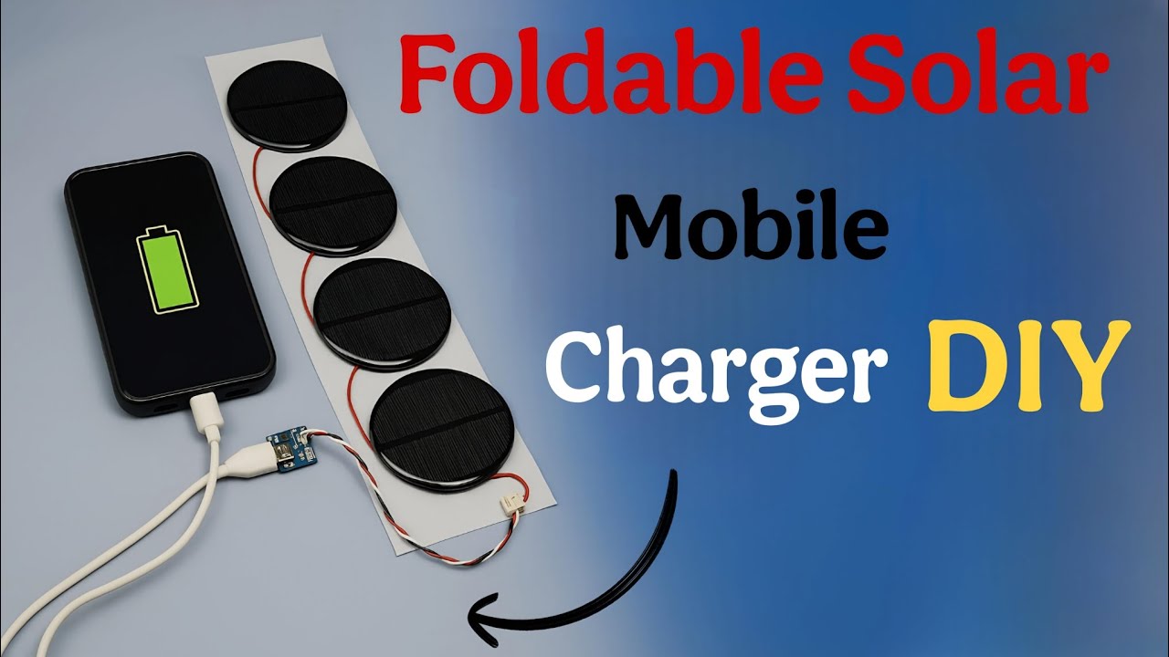 How to Make a Foldable Solar Mobile Charger | Solar Charger Project