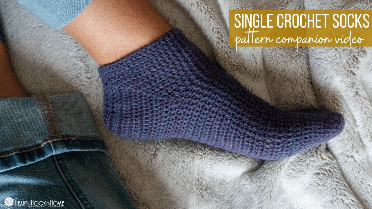 Single Crochet Sock | Pattern Tutorial