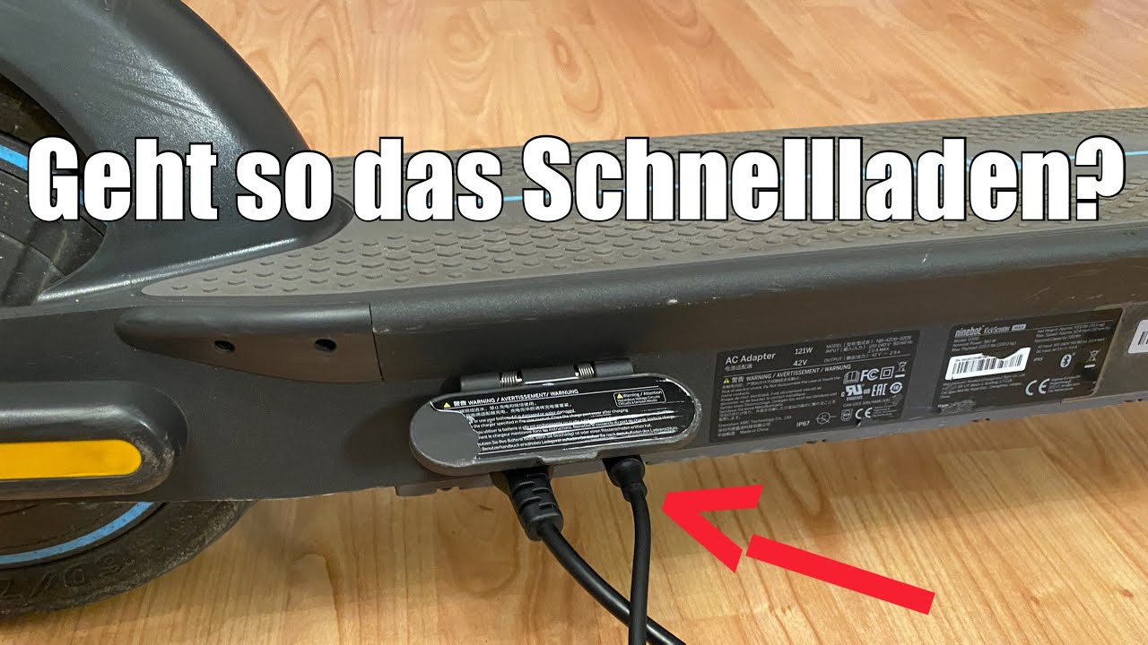Kann man den Ninebot Max G30D mit 2 Ladegeräten gleichzeitig Schnellladen?