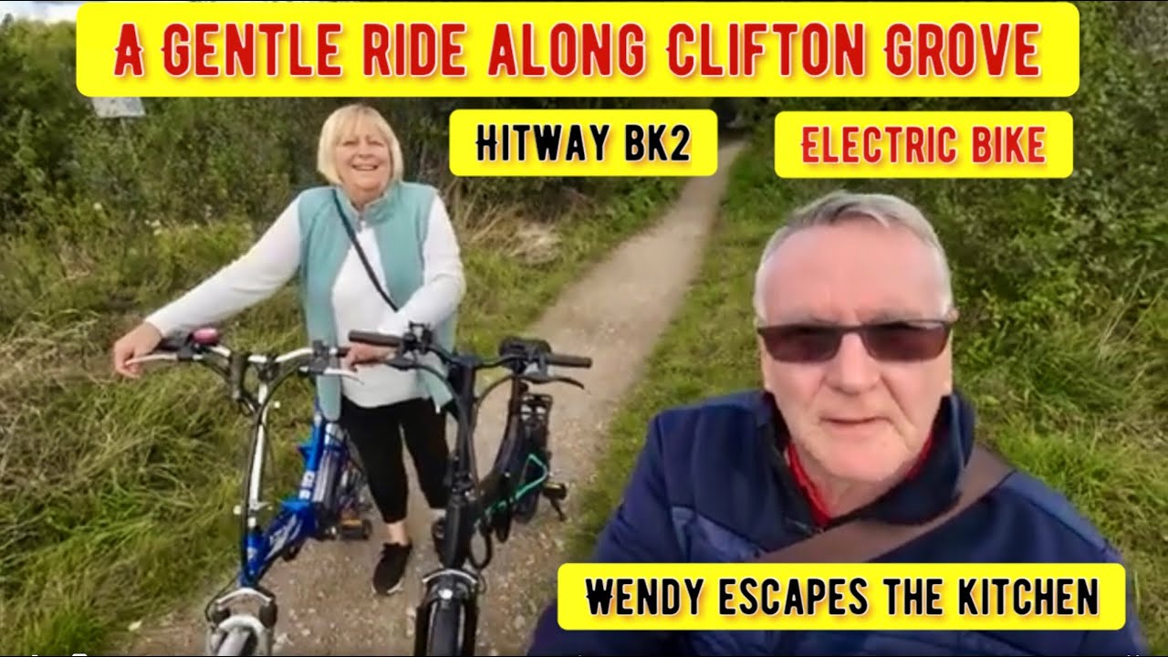 Hitway bk2 electric bike, with £30 discount. Just a gentle ride along Clifton Grove