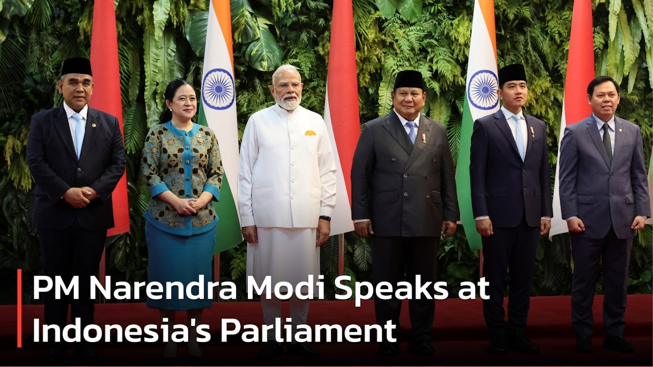 🔴LIVE | India's PM Modi Delivers Historic Speech in Indonesia's Parliament | AC113