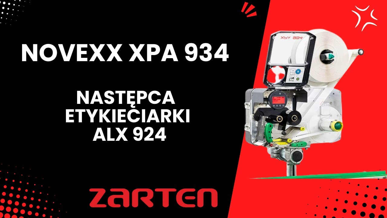 NOVEXX XPA 934  następca etykieciarki ALX 924