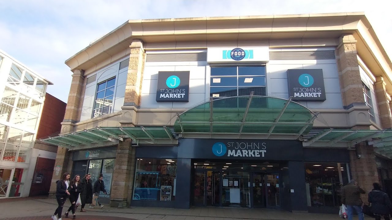 St. John's Market Scunthorpe, North Lincolnshire, UK