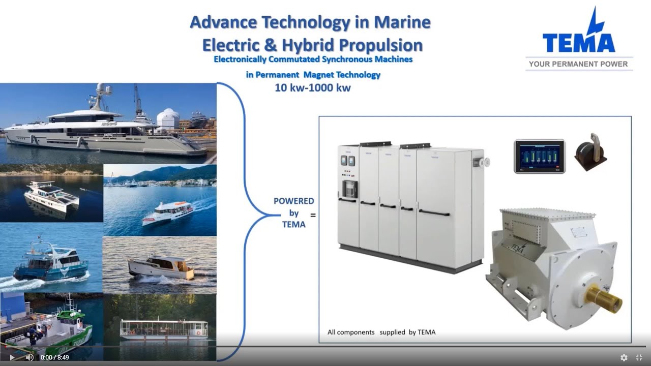 Marine Electric & Hybrid Motors in Permanent Magnet Technology