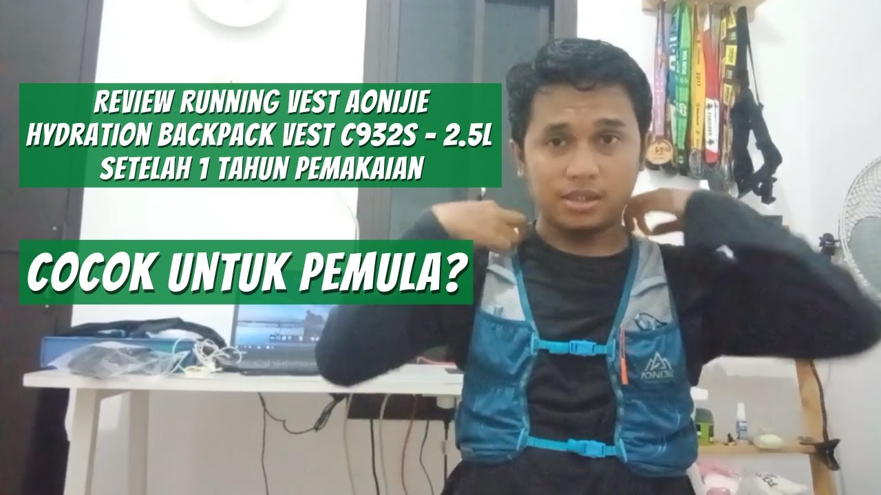 Review Running Vest Aonijie Hydration Backpack Vest C932S - 2.5L Setelah 1 Tahun Pemakaian