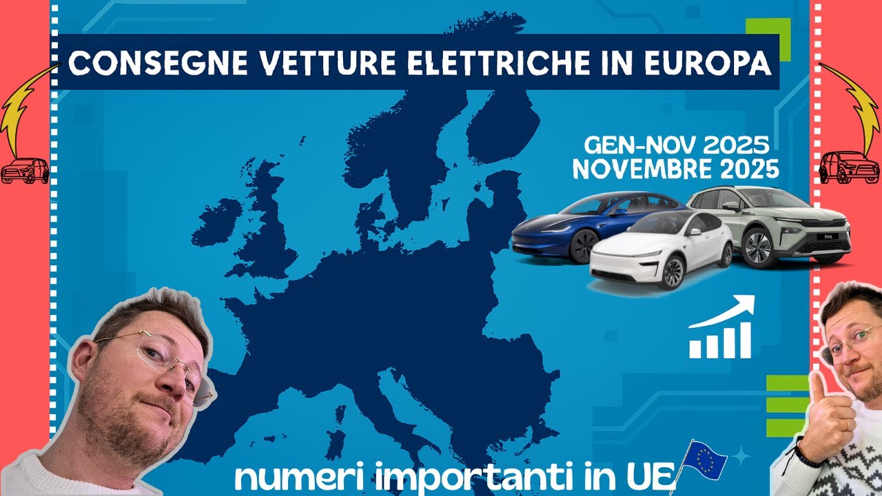🚗⚡️AUTO ELETTRICHE in EUROPA 🇪🇺. Consegne 2025 in aumento↗️. Scopriamo i marchi di riferimento