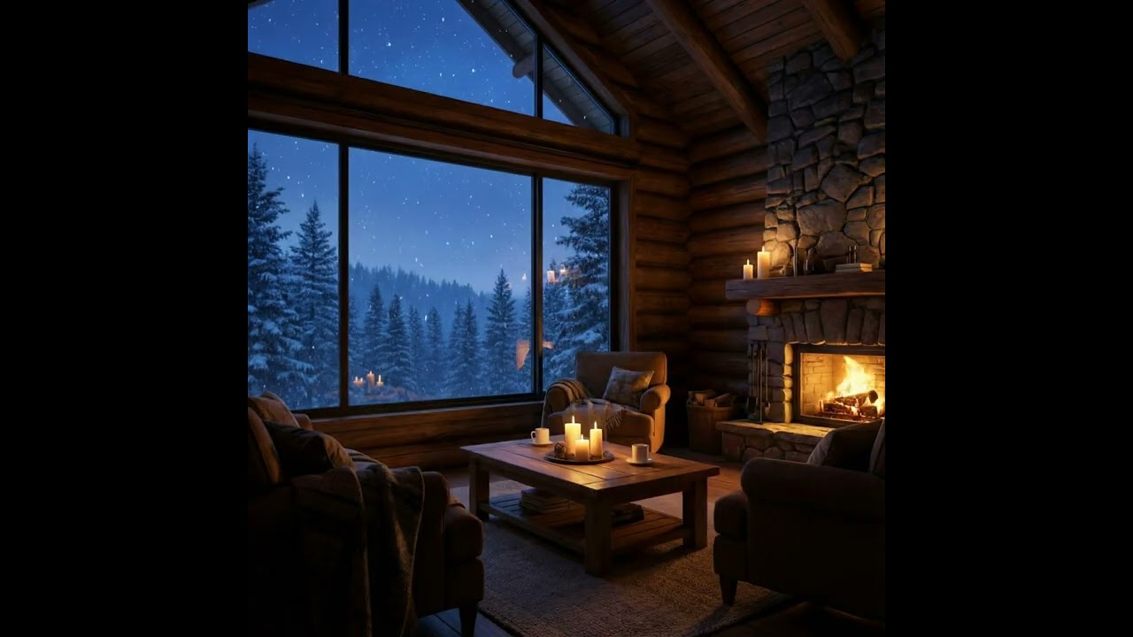 Relaxing Ai Fireplace Ambient Video. Sleep in Seconds