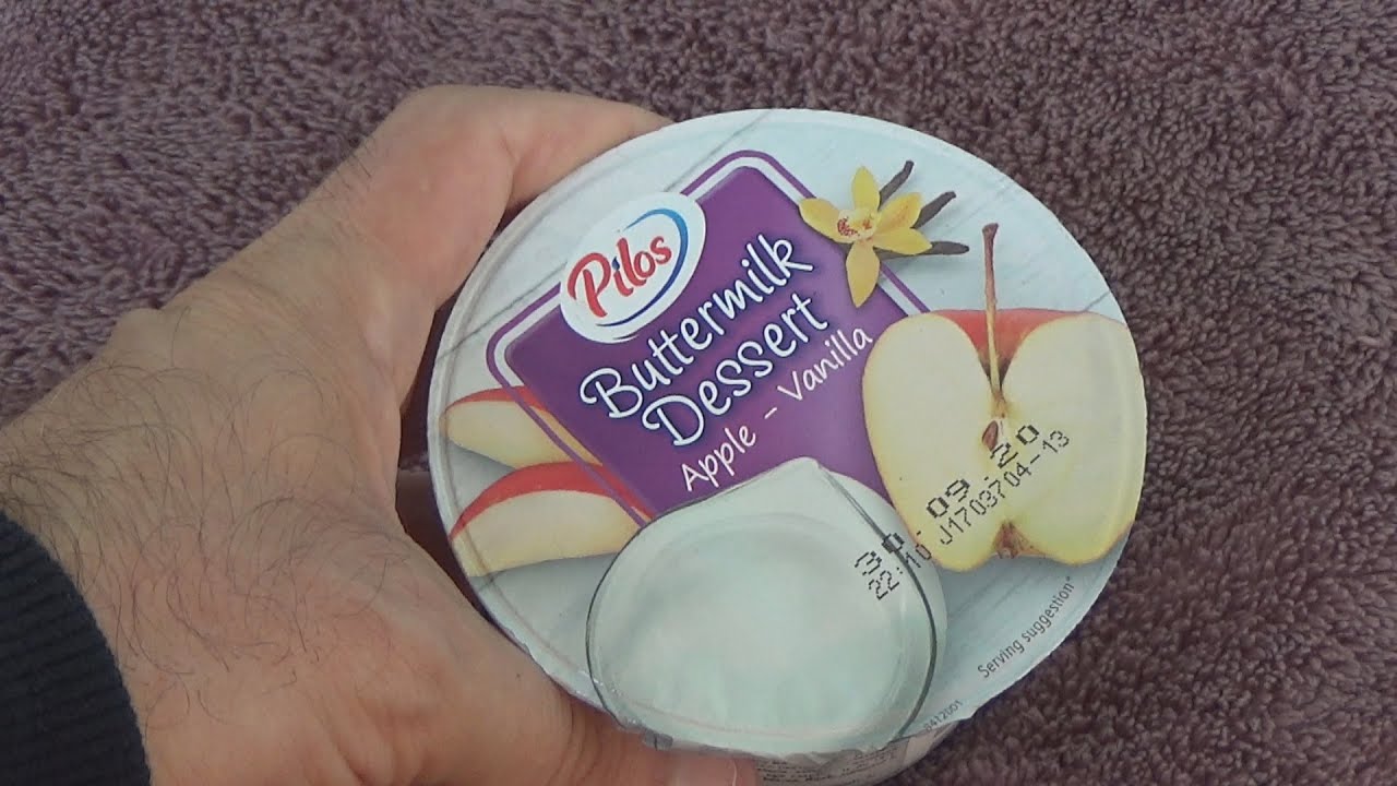 Pilos Buttermilk Dessert Apple-Vanilla 200 g Unboxing and Test