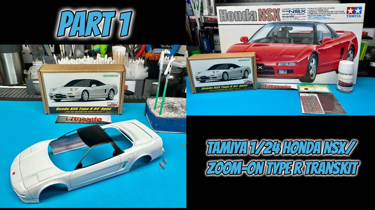 Part 1 - Tamiya 1/24 Honda NSX with Zoom On Type R Transkit