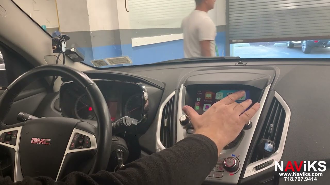 Подходит для GMC Terrain 2010–2017 годов выпуска с Apple CarPlay и Android Auto (проводной и бесп...