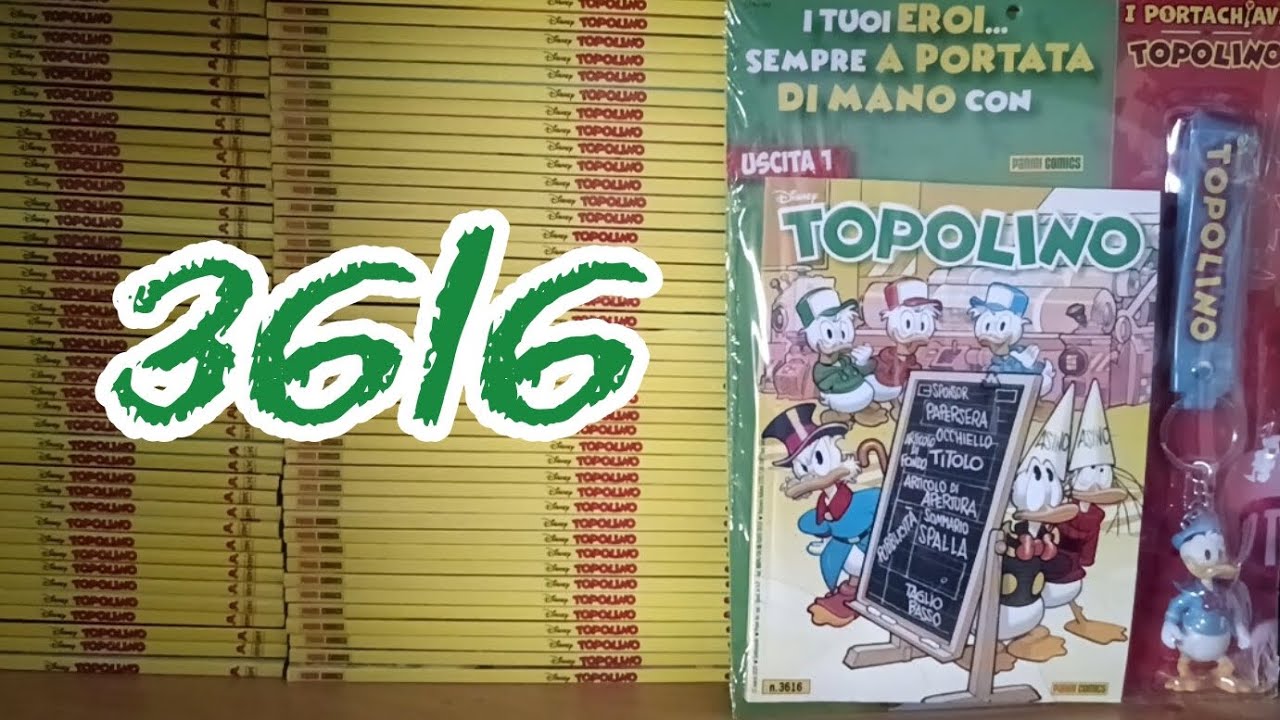 TOPOLINO #3616 con il portachiavi di PAPERINO 😍🔥🎉💨⚡