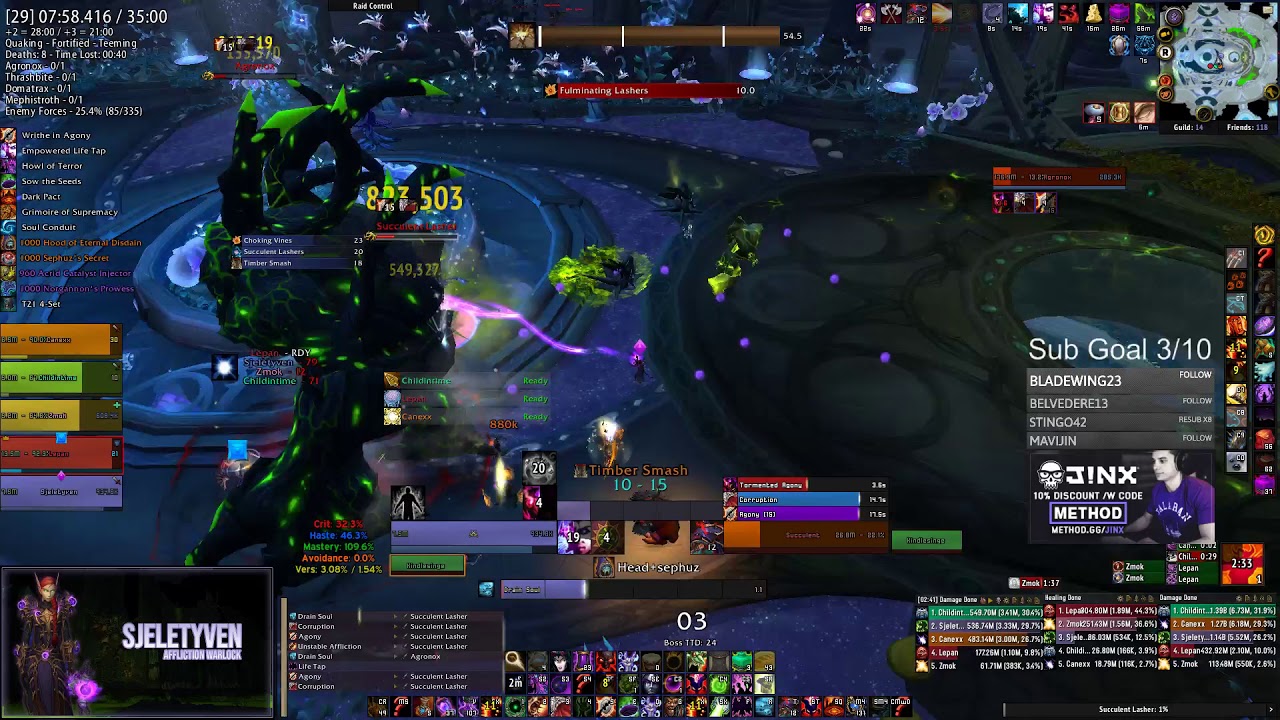 [7.3.5] Cathedral of Eternal Night +29 | Almost 2 Chest | Affliction Warlock