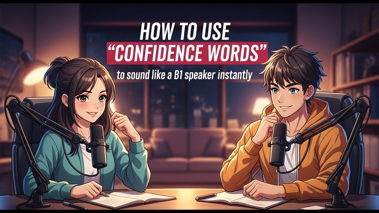 How To Sound Natural In English | Confidence Words For Fluency (A1–B1)