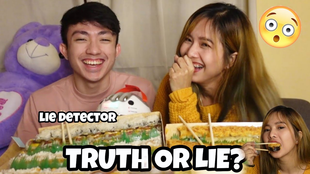 SUSHI Mukbang With Lie Detector 😳 Ang katotohanan | Mahalia E.