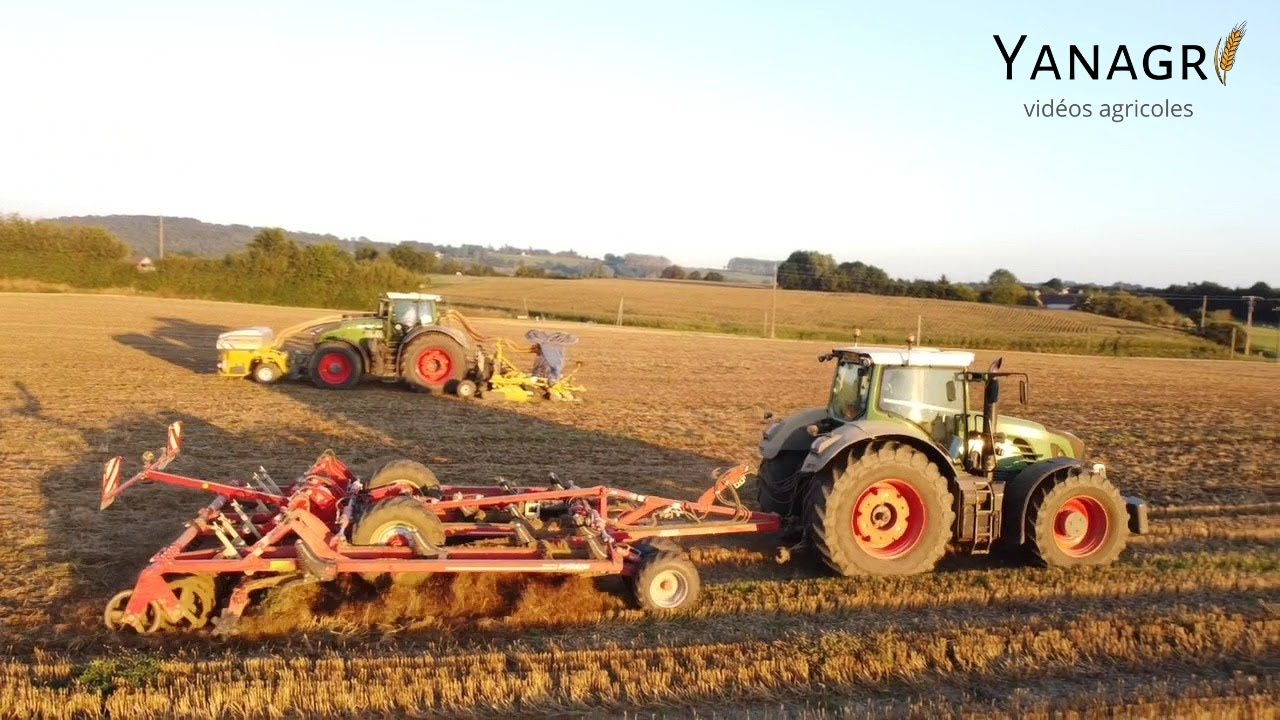 🇫🇷UNE BELLE ÉQUIPE AU SEMIS FENDT 1042 & 930 ETA CHAUMIER💨