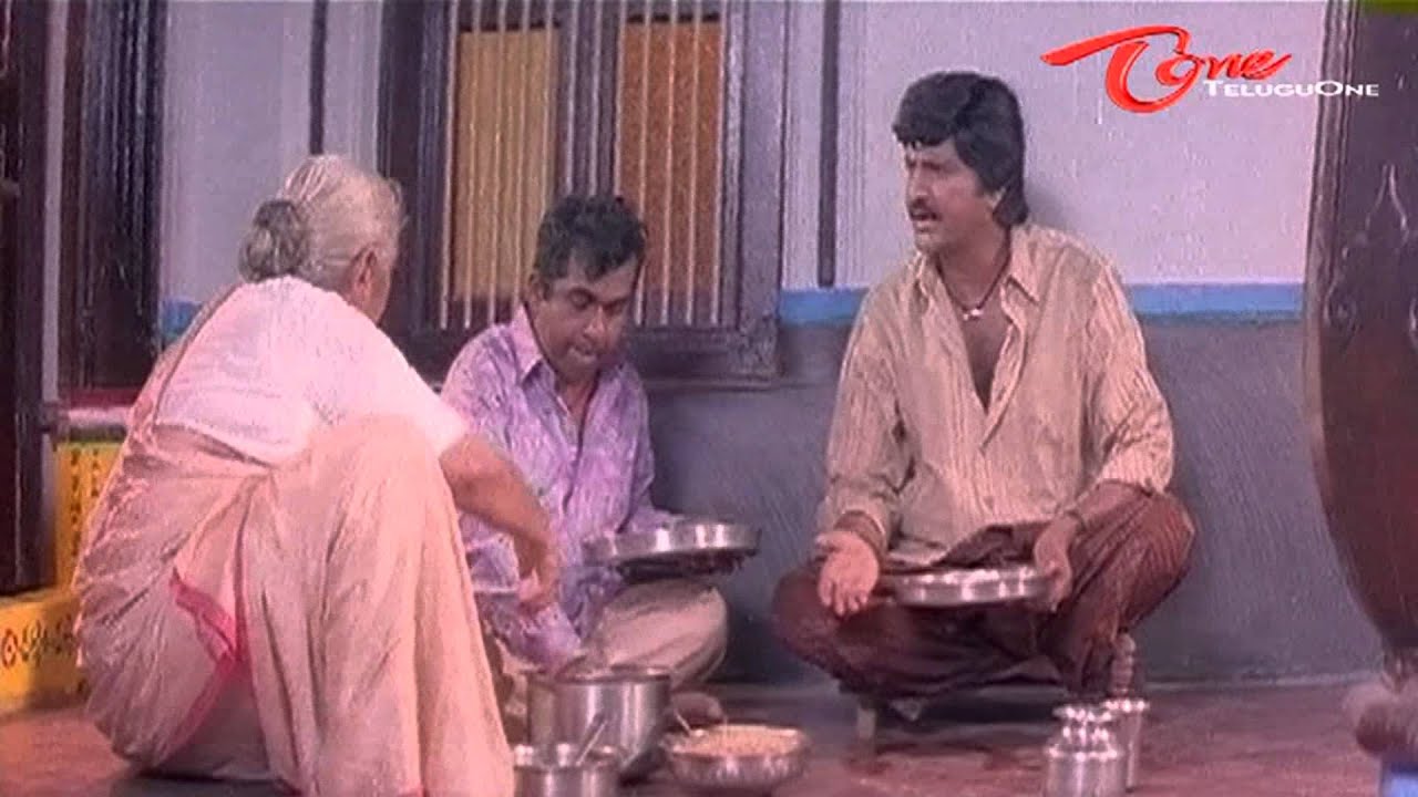 Mohan Babu & Brahmanandam Comedy Scene While Having Lunch