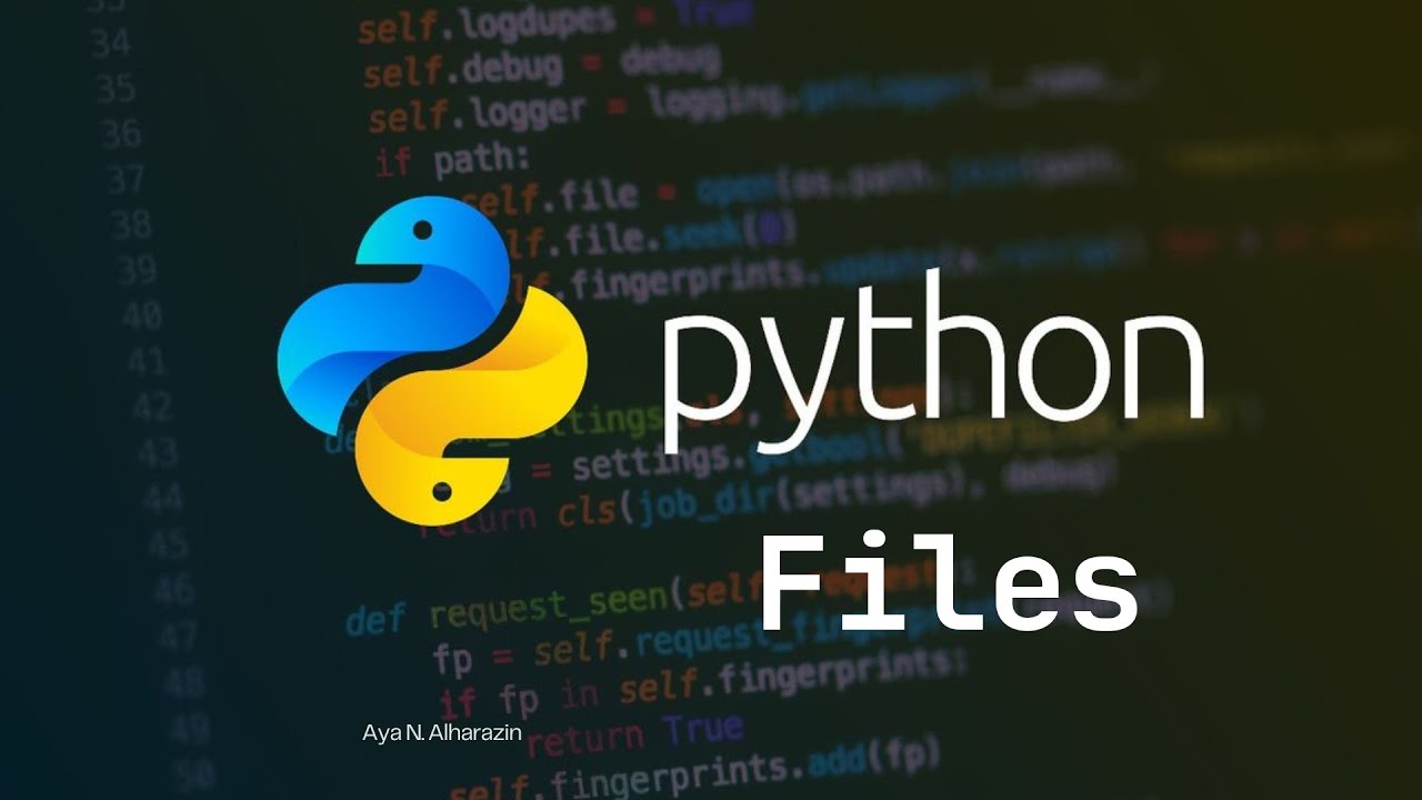 Week 10 - Python Files
