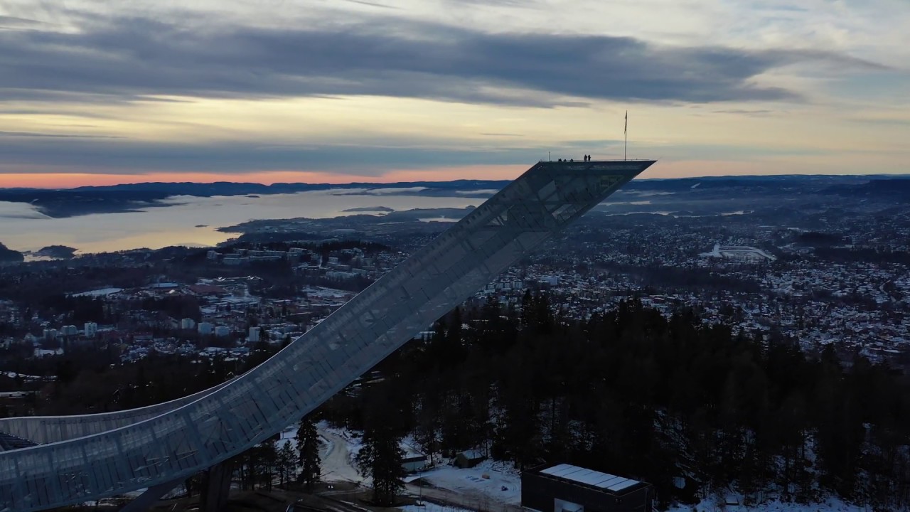 Holmenkollen Ski Jump - Part 1 - Oslo - Norway 🇳🇴 - Europe - DJI Mavic 2 Pro Drone - 4K Video