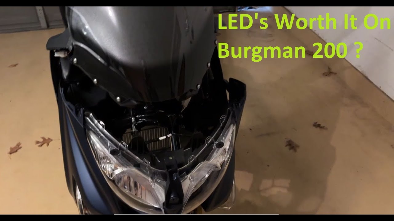 Suzuki Burgman 200 Headlight Bulb Replacement LED - The Easy and Hard Way