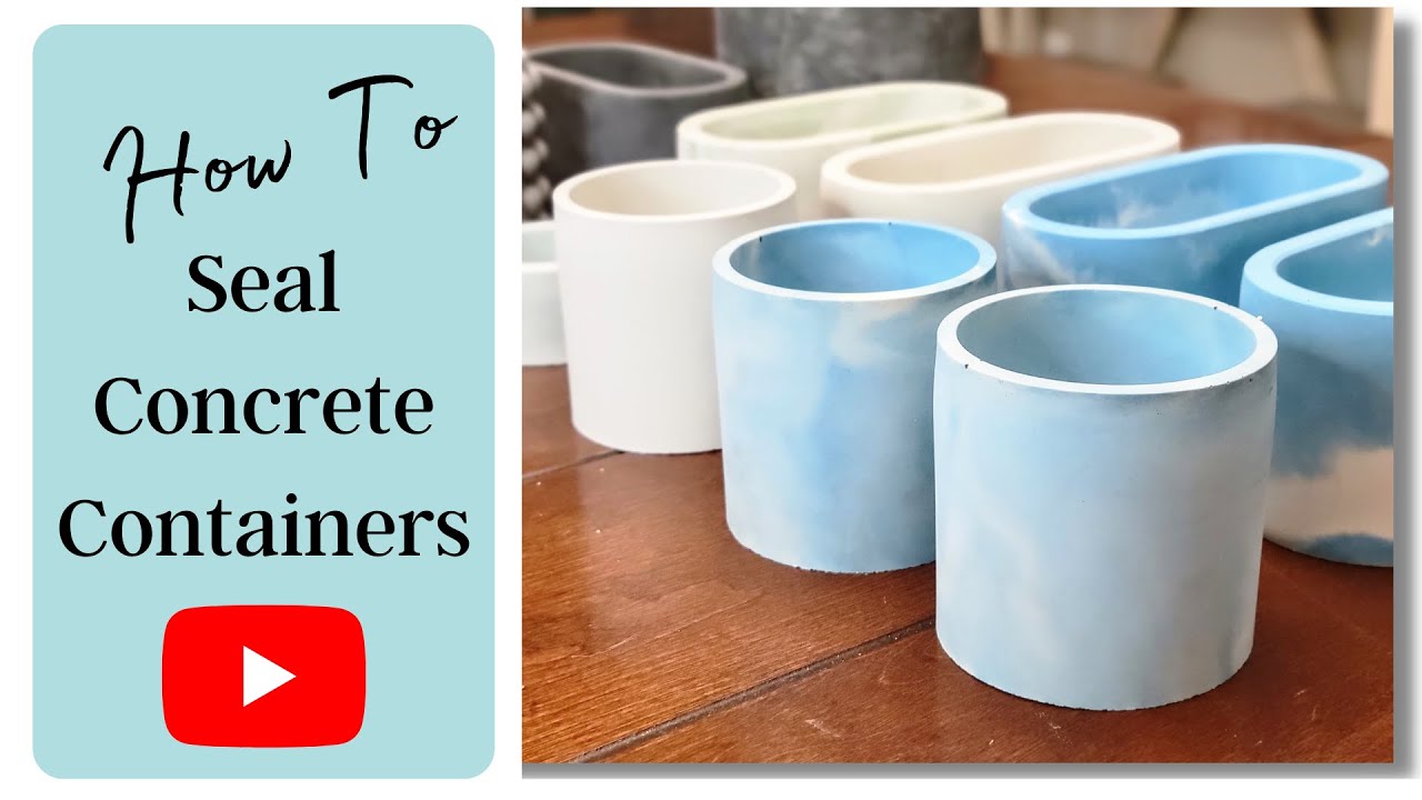 How to Seal Concrete Containers for Candles or Planters
