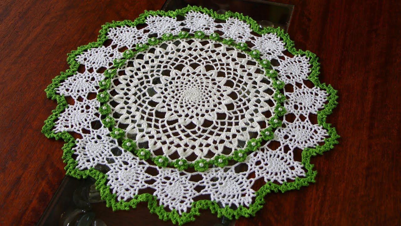 Centro de mesa a crochet paso a paso. Parte 1/4.