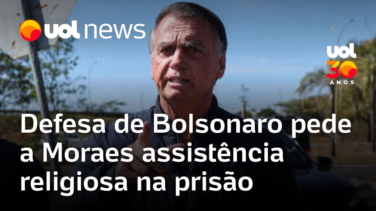 Defesa de Bolsonaro pede a Moraes para que o ex-presidente tenha assistência religiosa na PF