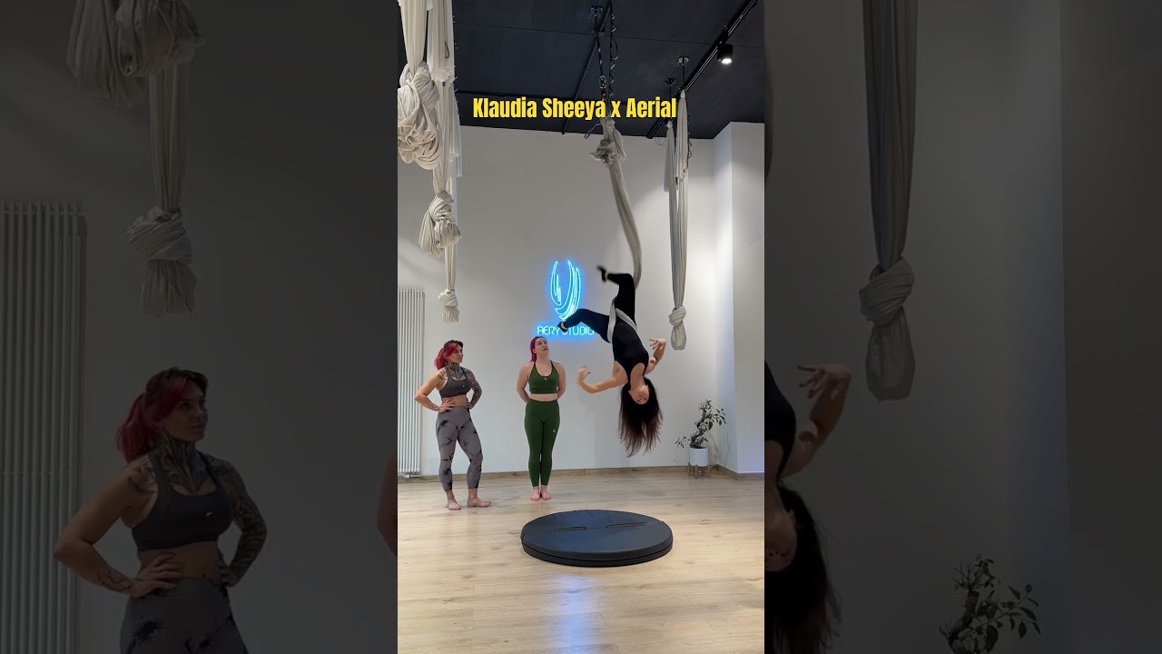 Klaudia sheeya pierwszy raz na Aerial Hammock ! [spoiler: jest lepsza ode mnie]