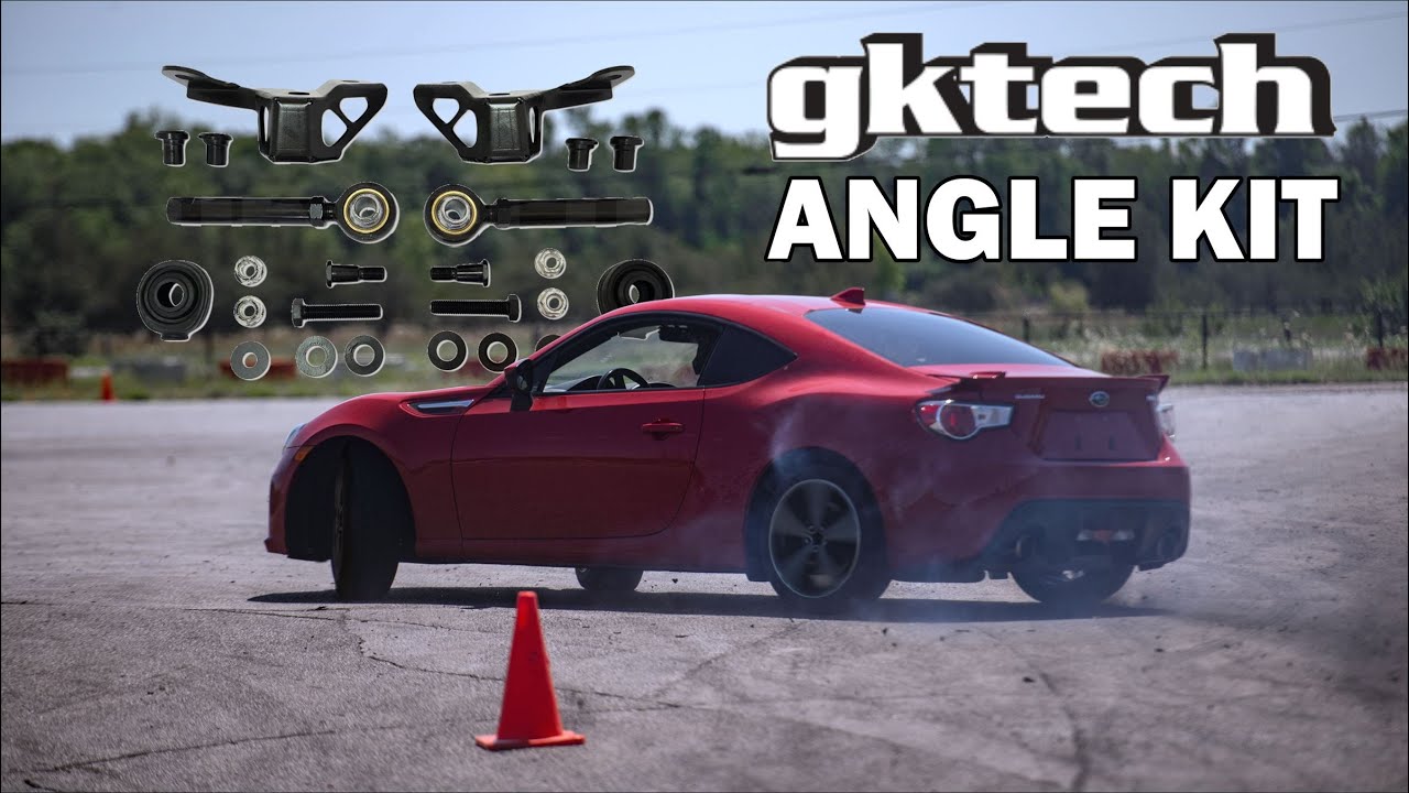 GKTech V1 Bolt On Angle Kit On A Stock BRZ/FRS (unboxing/install)