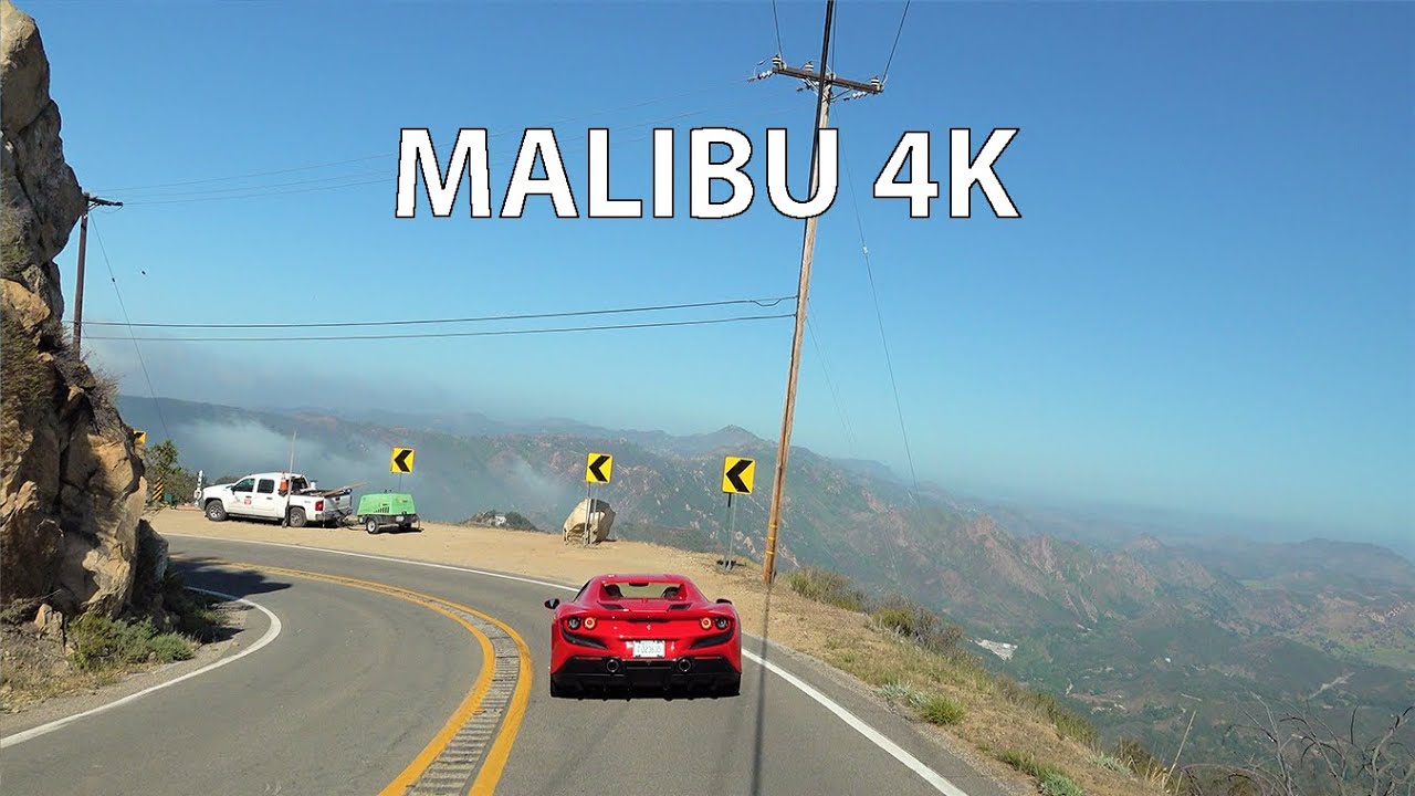 Malibu 4K - Mountains & Canyons - Scenic Drive