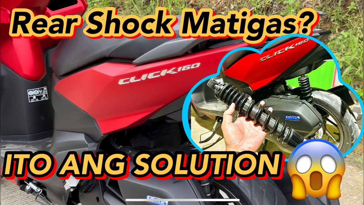 Honda Click 160 | REAR SHOCK PROBLEM SOLVED | TAGTAG PROBLEM NAAYOS? 😱