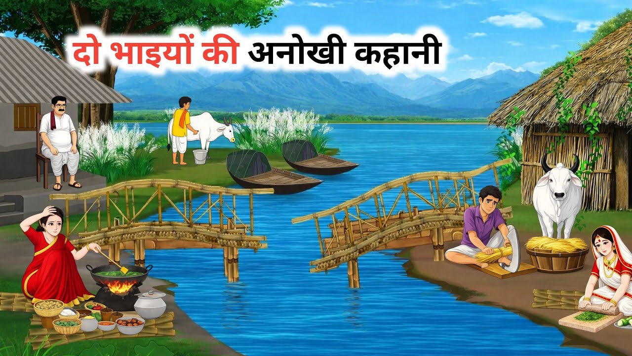 दो भाइयों की अनोखी कहानी | Hindi Story | Hindi Kahaniya | Moral Stories | cartoon story