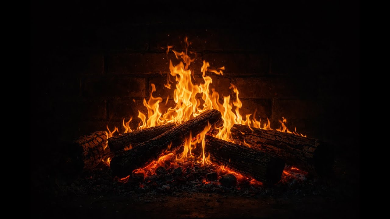 Sunday Reset Fire 🔥 Ambient Drone Music & Fireplace Sounds for Calm Evenings (1.5 Hours)