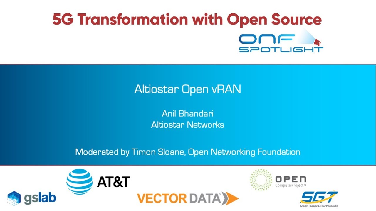 Altiostar Open vRAN - Anil Bhandari, Altiostar