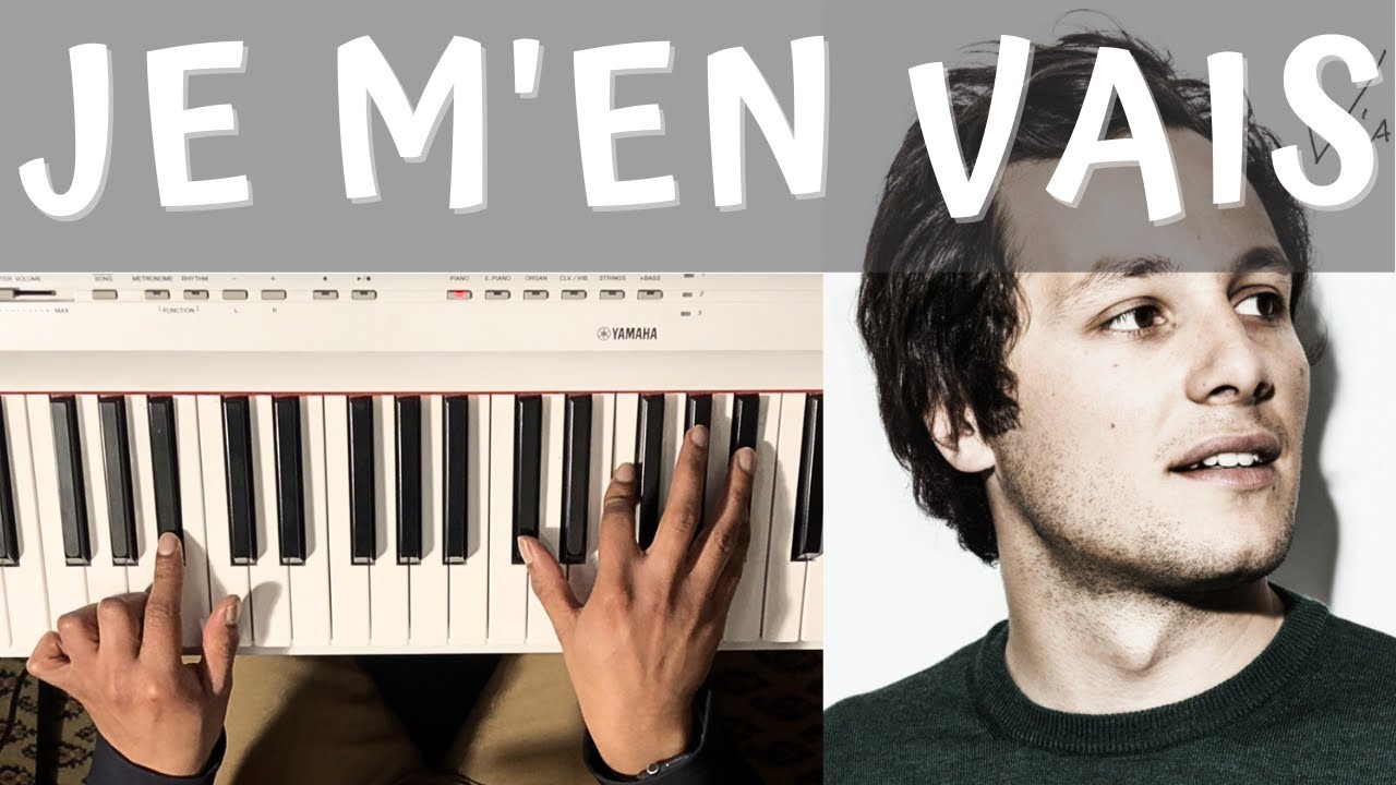 PIANO FACILE - JE M'EN VAIS - VIANNEY