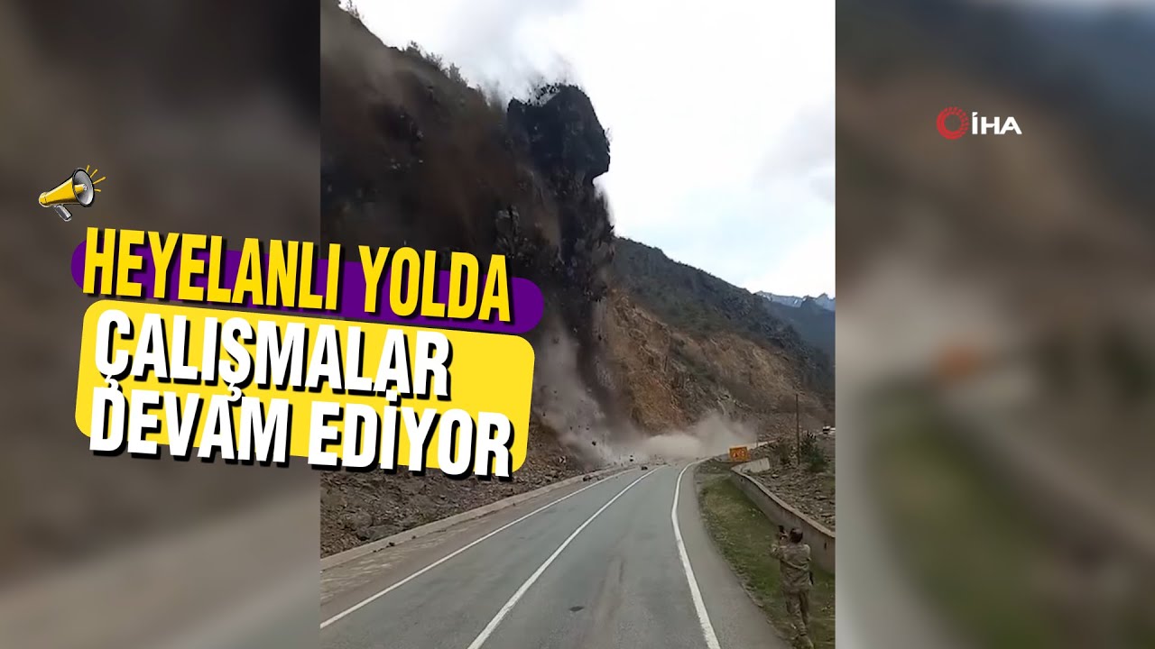 Gümüşhane’deki heyelanda vatandaşın ihbarı olası faciayı engellemiş