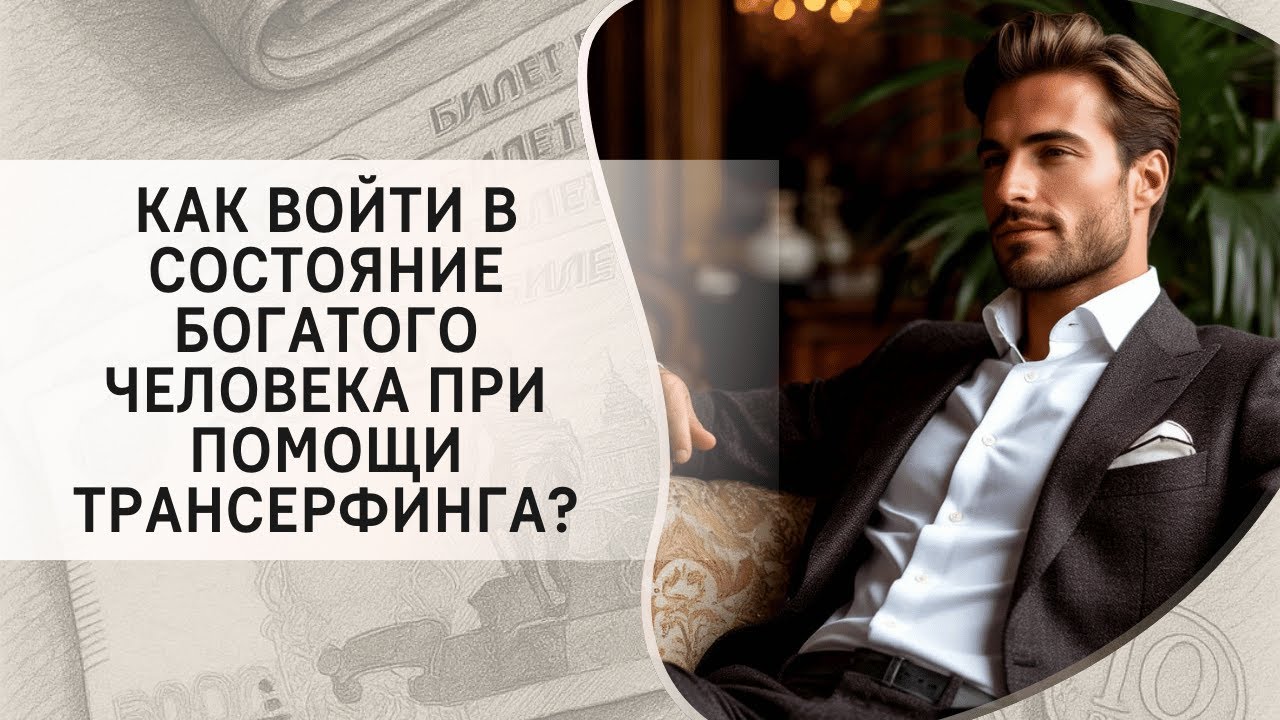 Как войти в состояние богатого человека при помощи Трансерфинга?