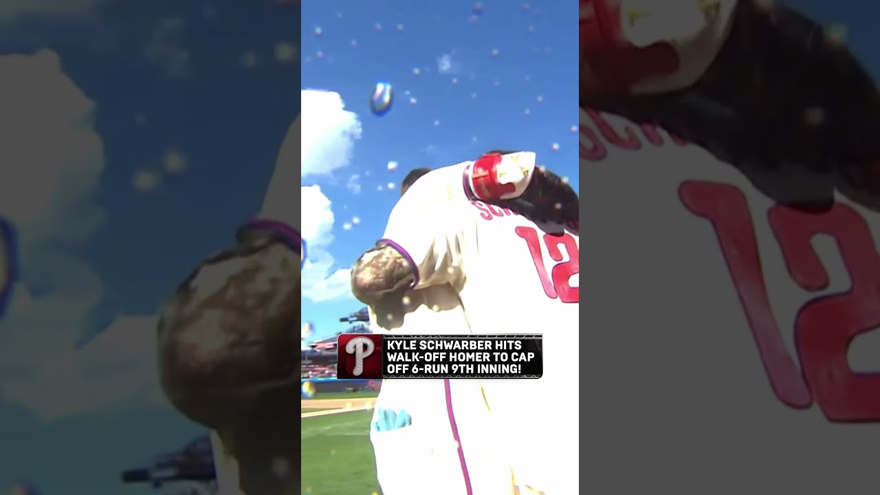THE PHILLIES HAVE NOW WON NINE IN A ROW AFTER KYLE SCHWARBER'S WALK-OFF HOME RUN! 🔔