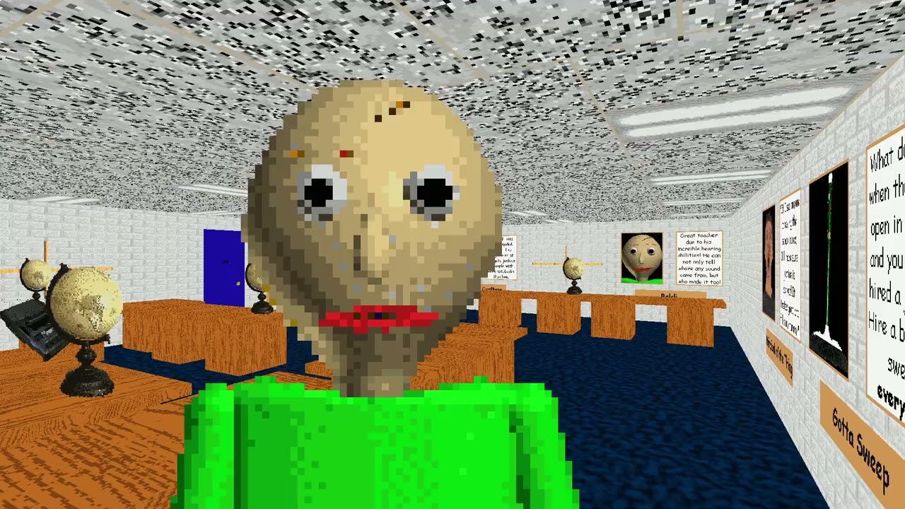 Baldi in the original game is a lot more relentless than I thought!! | Baldi's Basics OG Game