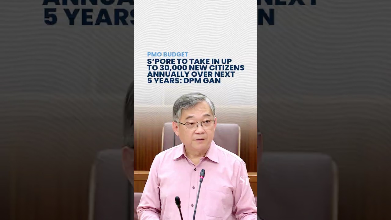 Singapore to take in up to 30,000 new citizens annually over next 5 years: DPM Gan