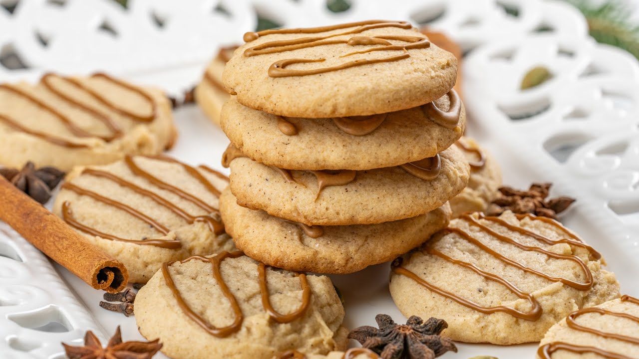 Chai Spiced Sugar Cookies | Tasty Indian Evening Tea Snack | Decadent Spiced Cookies Recipe