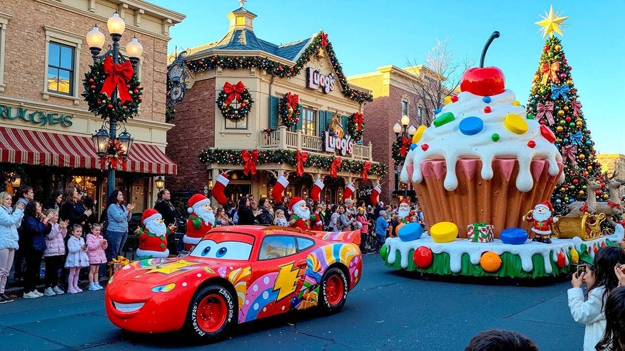 [4K] Carsland Christmas Parade 2025 | Complete Parade on Main Street USA