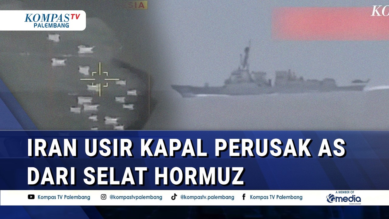 Iran Usir Kapal Perusak AS dari Selat Hormuz, Trump Blokade Selat Hozmus Mulai Hari Ini