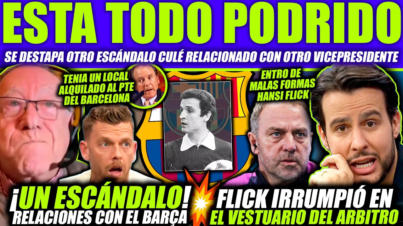 😱 JOTA JORDI RETRATADO POR ESCÁNDALO CULÉ CON UN VICE ARBITRAL ¡OTRO NEGREIRA! HANSI FLICK EXPUESTO