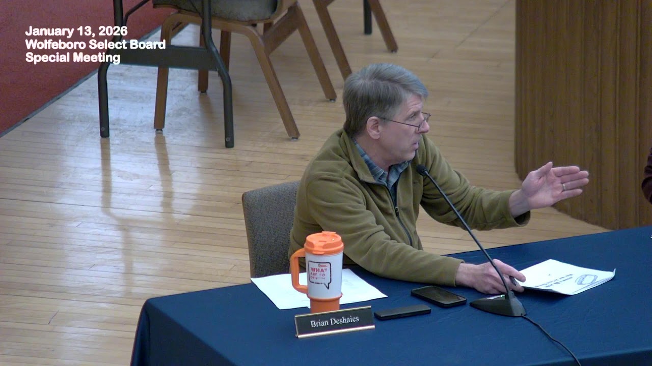13 January 2026 Wolfeboro Select Board Special Meeting