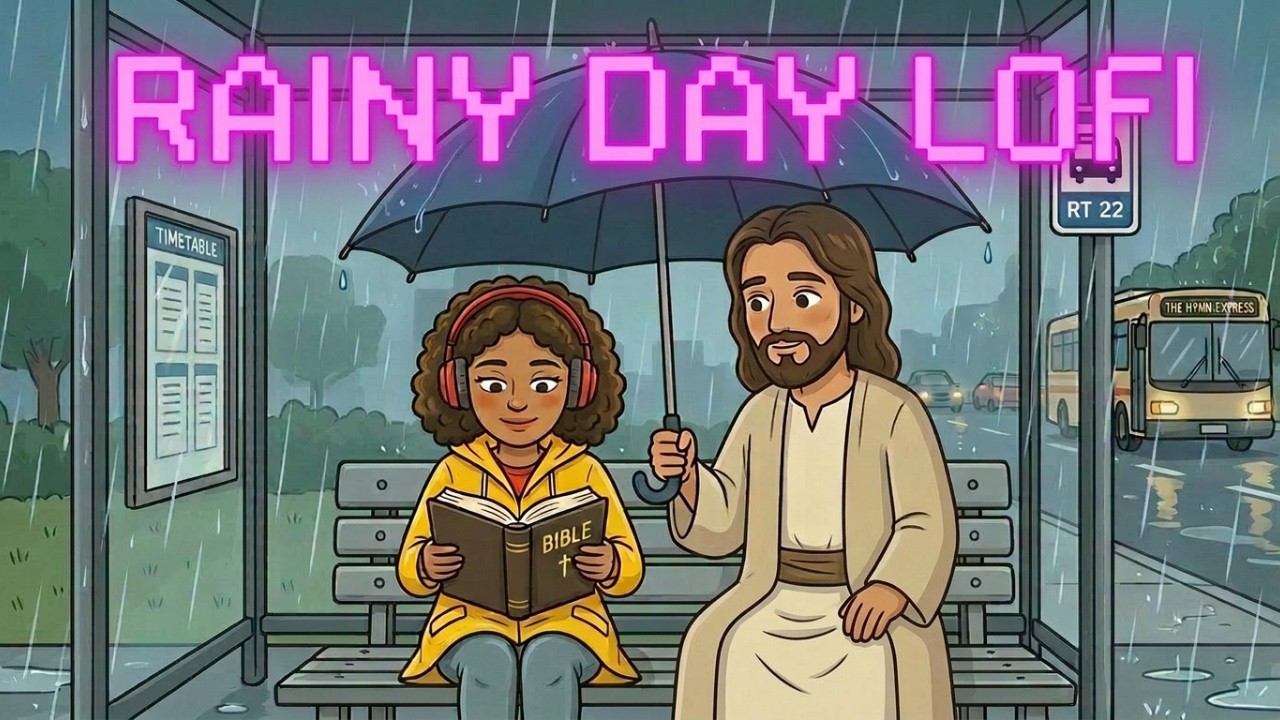 Rainy Day Lofi ☔ Christian Study Music with Bible Verses for Peace & Focus (2 Hours)