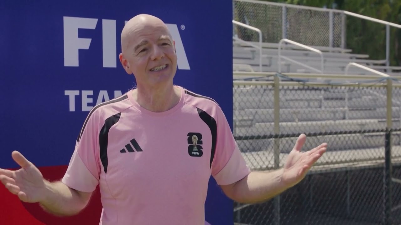 Infantino greets the 170 referees and officials overseeing 2026 World Cup